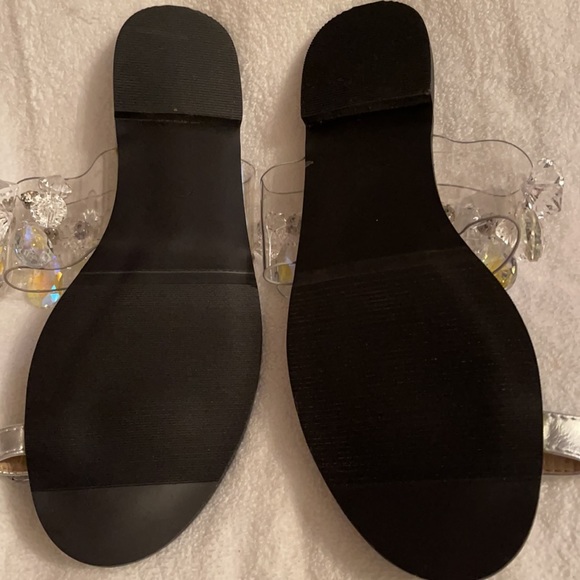 SMART GIRL LUCITE BEADED SANDAL W/TOE ACCENT SZ40 - Picture 7 of 7